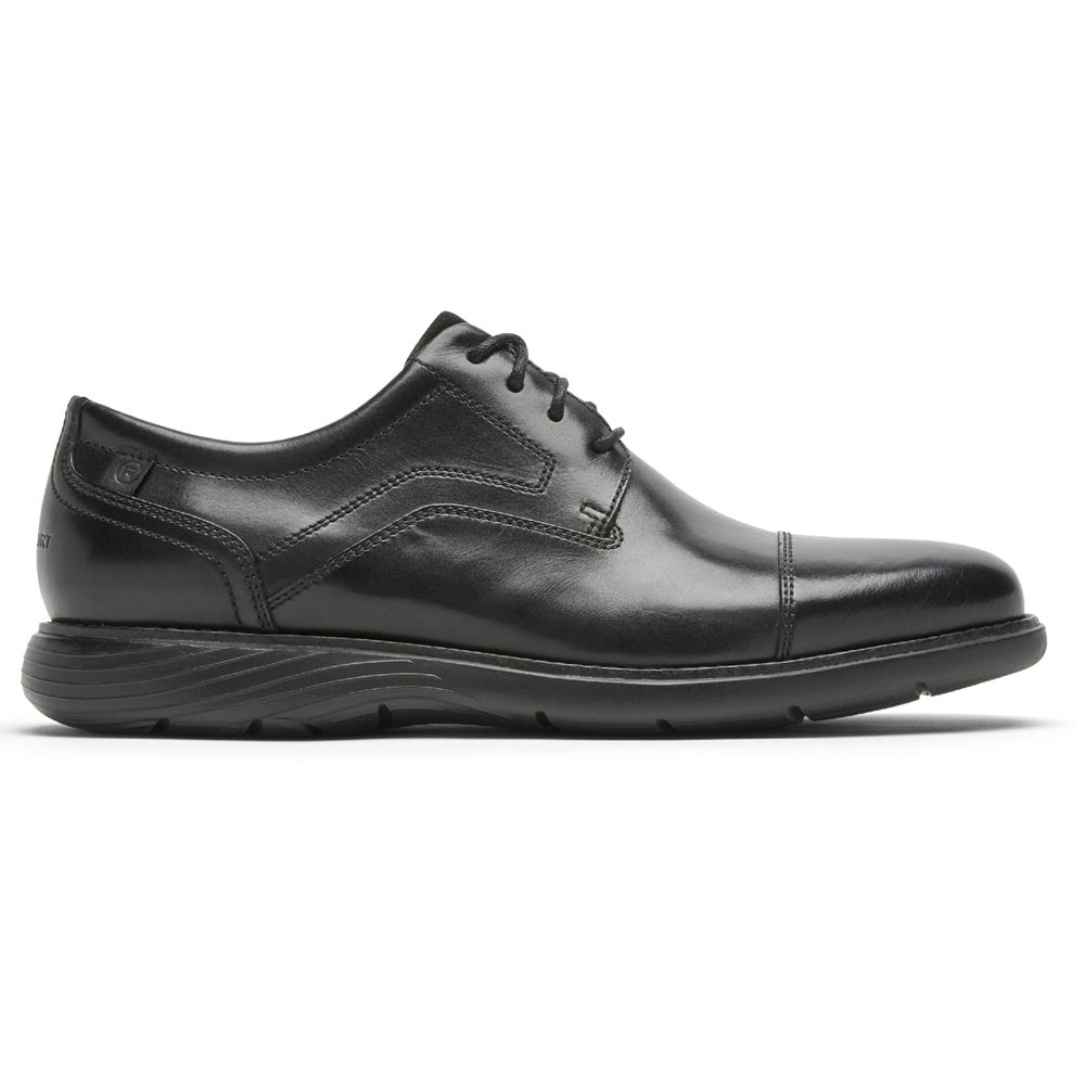 Rockport Oxfords For Mens Black - Garett Cap Toe - WB9471586